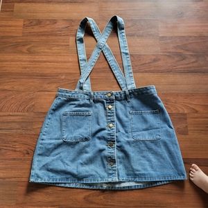 Jean overall skirt
